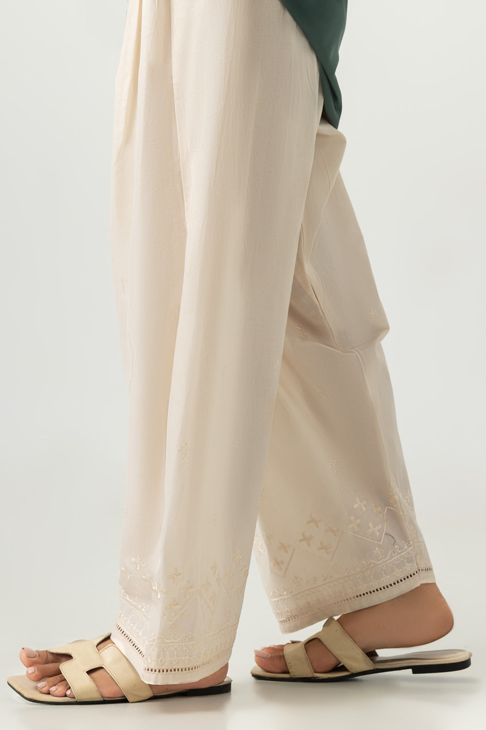 Cambric Embroidered Shalwar