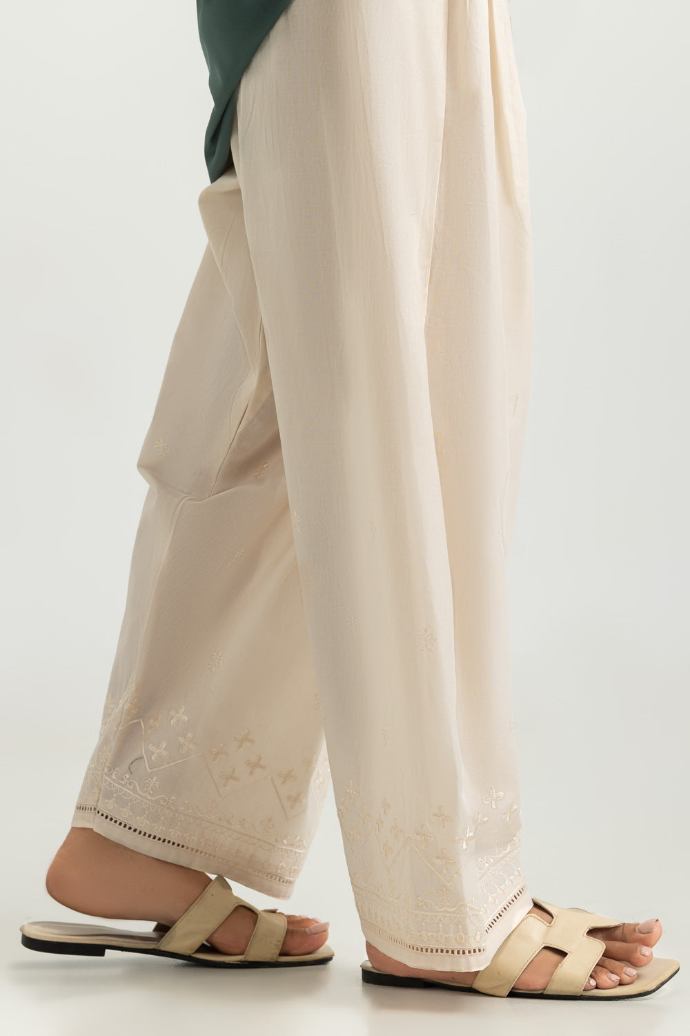 Cambric Embroidered Shalwar