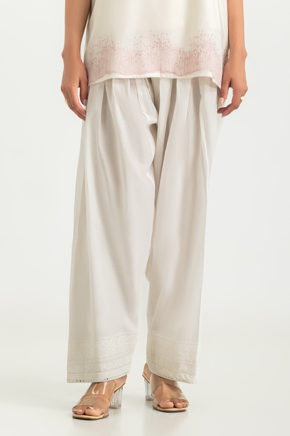 Cambric Embroidered Shalwar