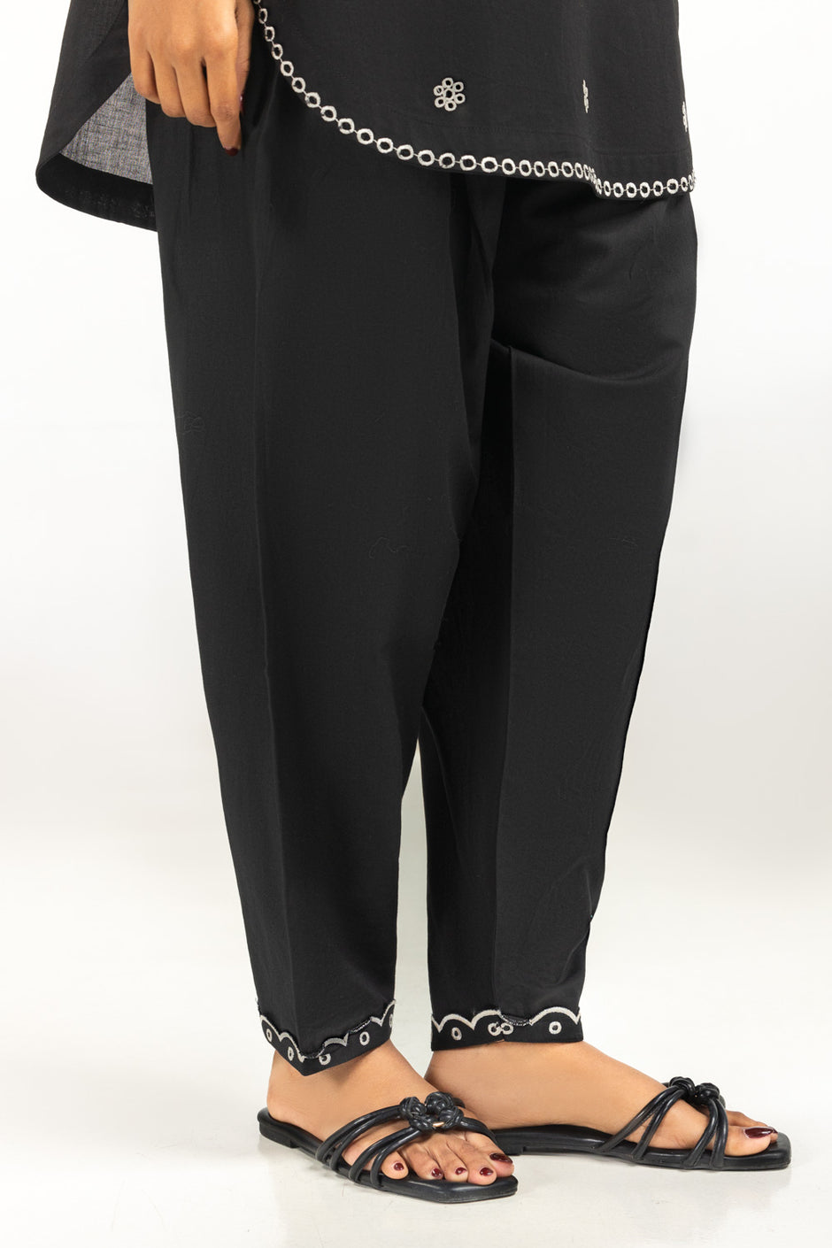 Cambric Embroidered Shirt And Trouser