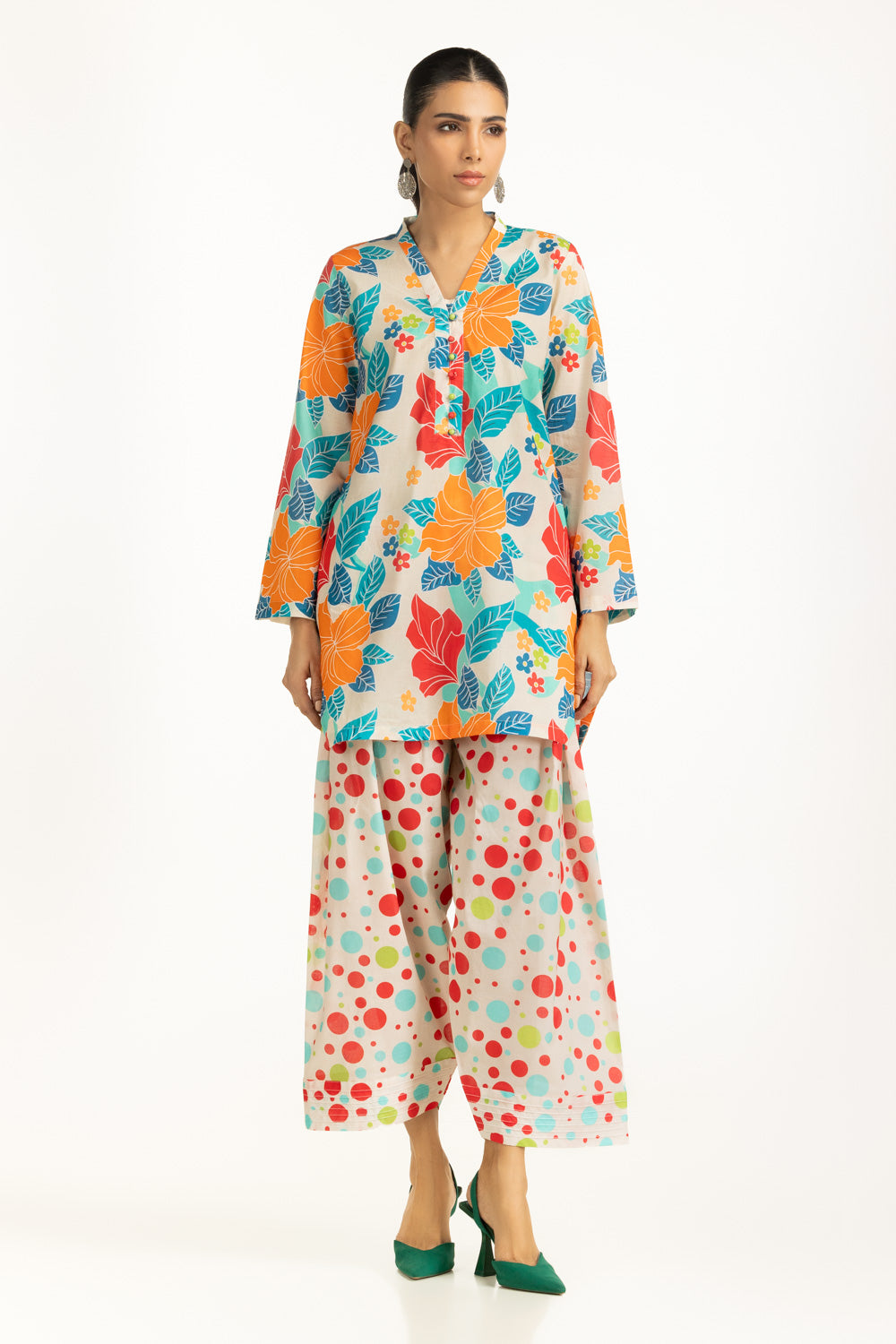 Cambric Printed Co-Ord Set IPST-44984