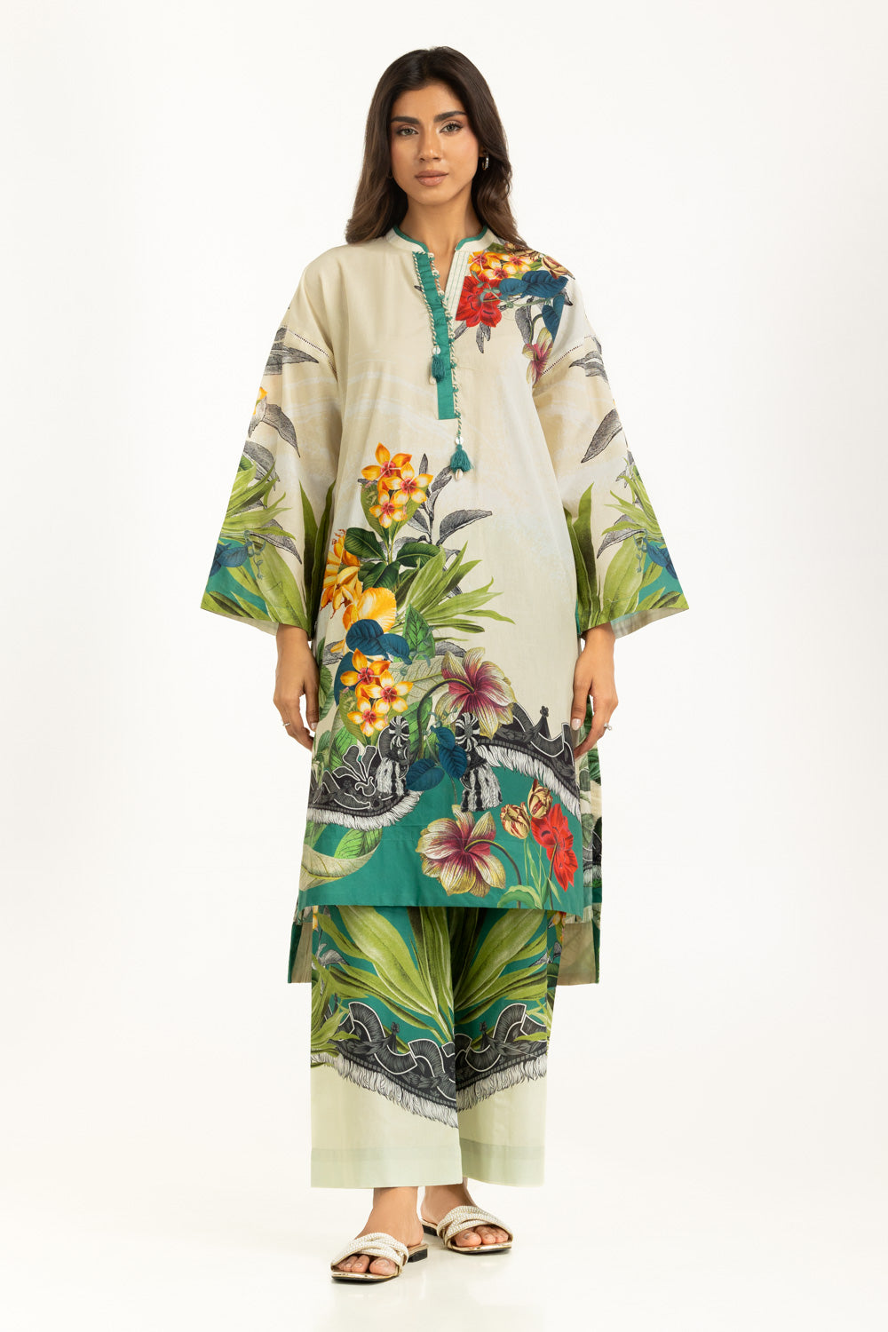 Cambric Printed Co-Ord Set IPST-55006