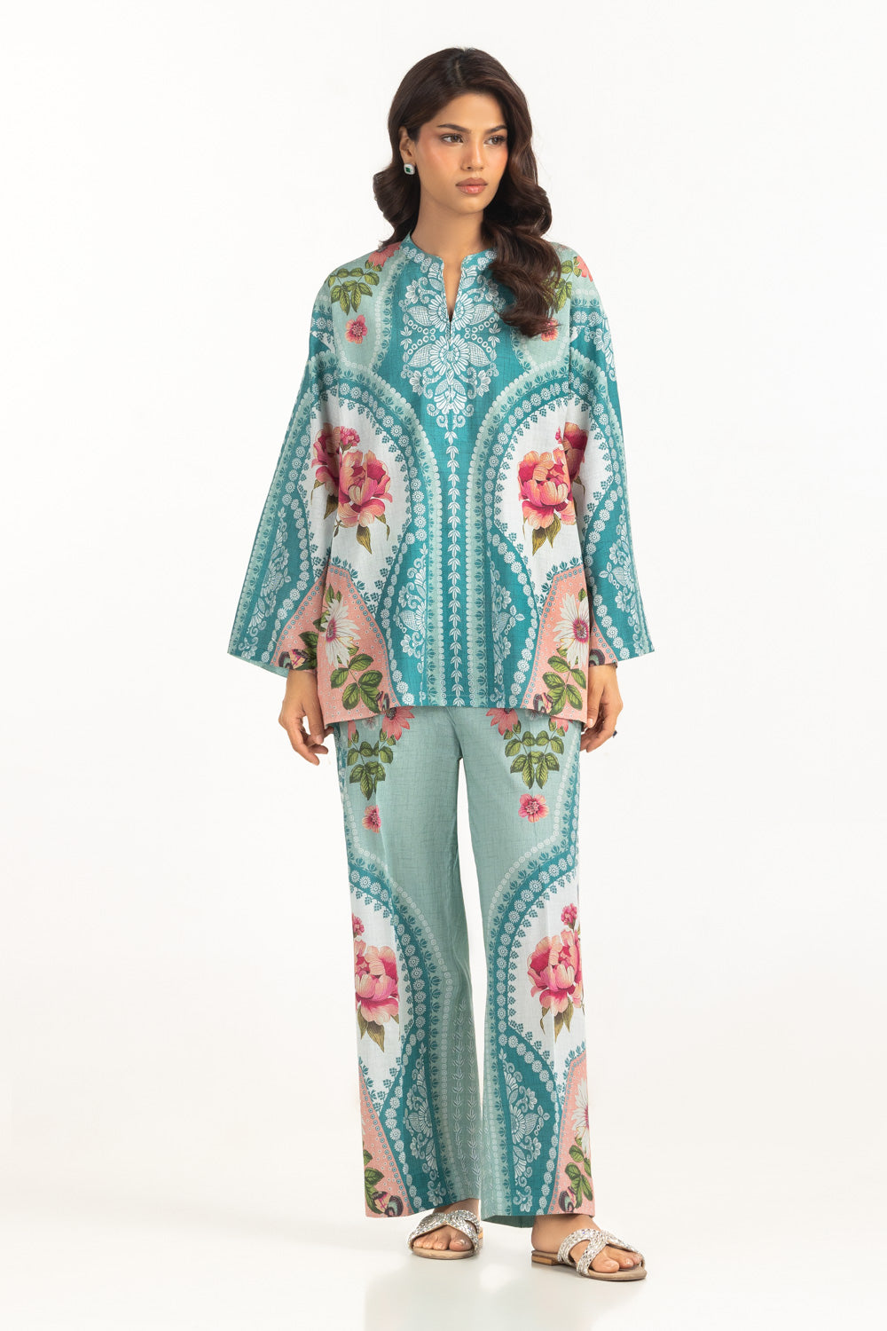 Cambric Printed Co-Ord Set IPST-77150