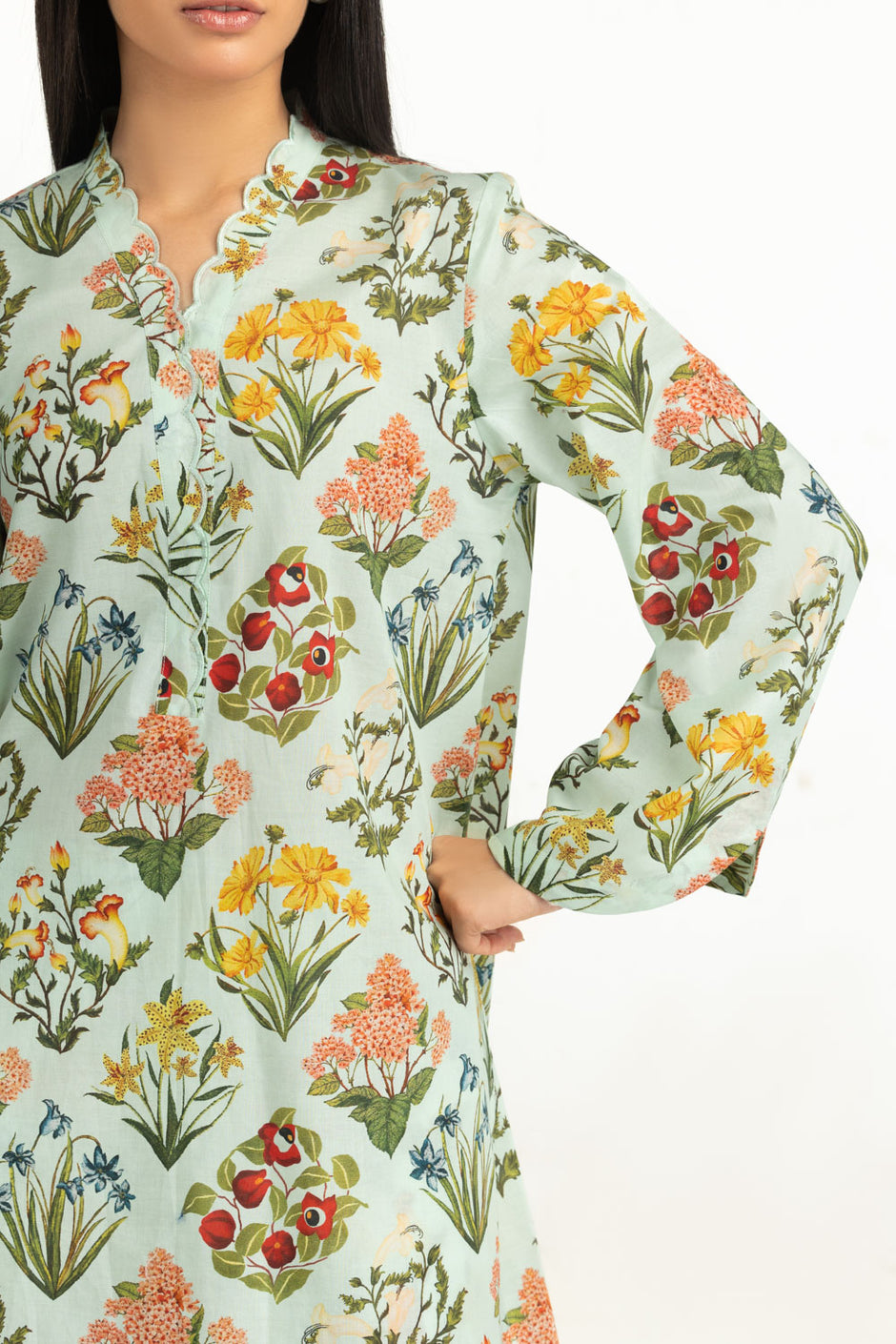 Cambric Printed Co-Ord Set IPST-77320