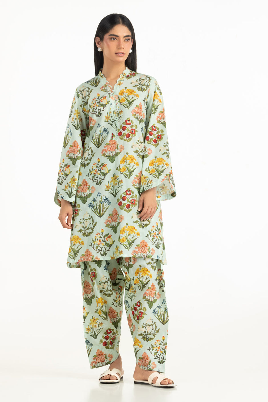 Cambric Printed Co-Ord Set IPST-77320