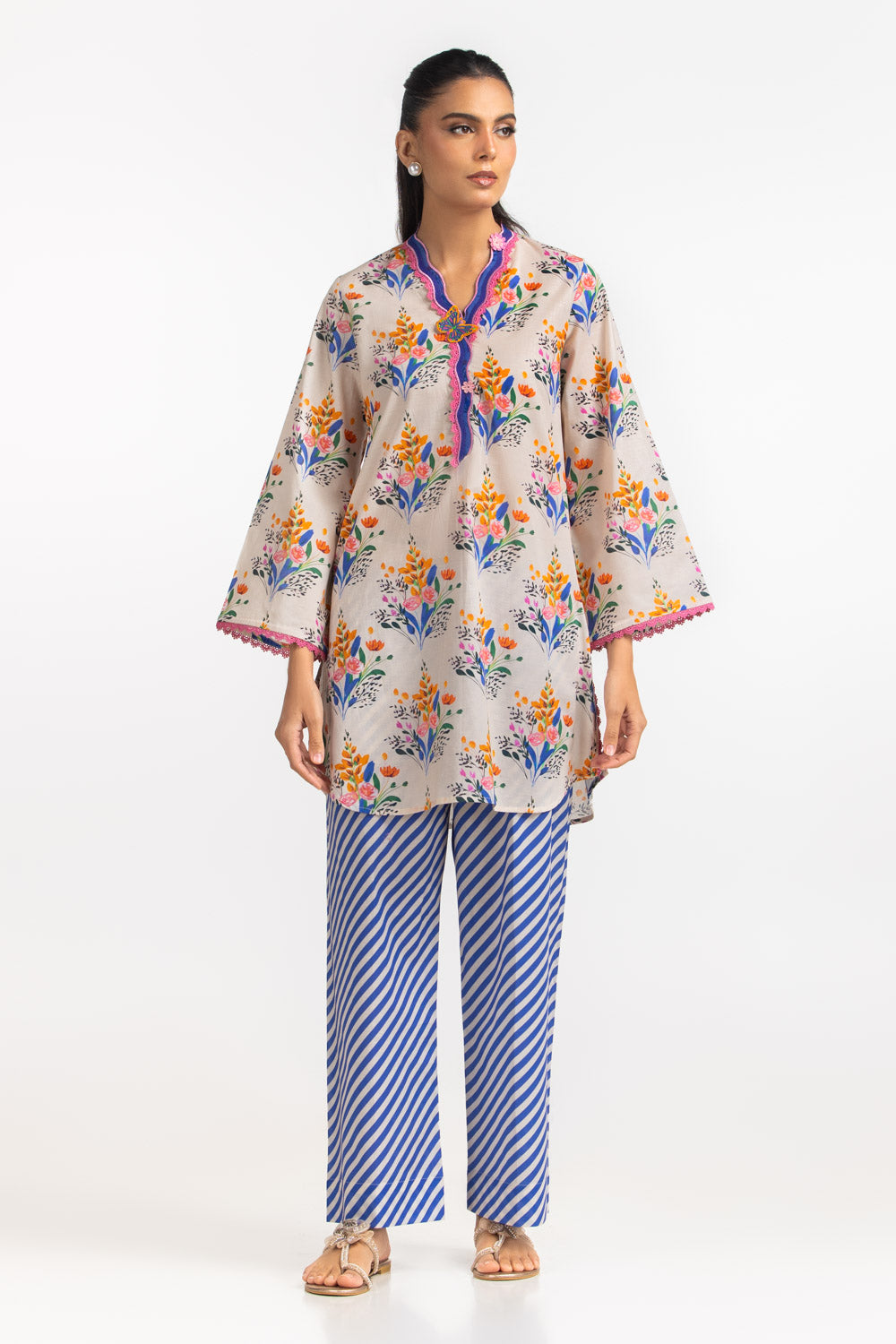 Cambric Printed Co-Ord Set IPST-77471