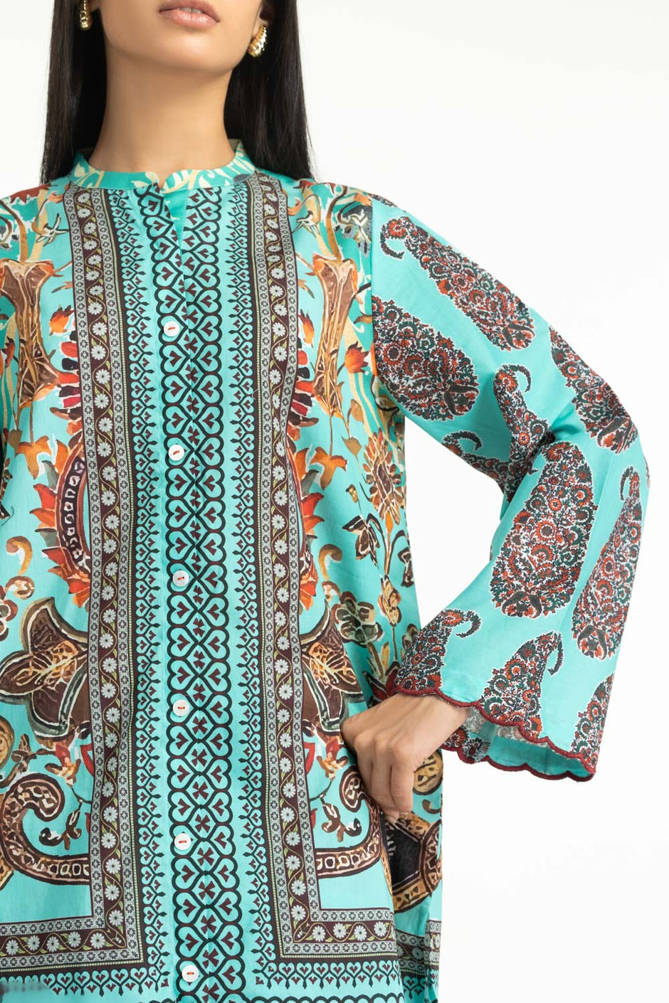 Cambric Printed Co-Ord Set IPST-77552