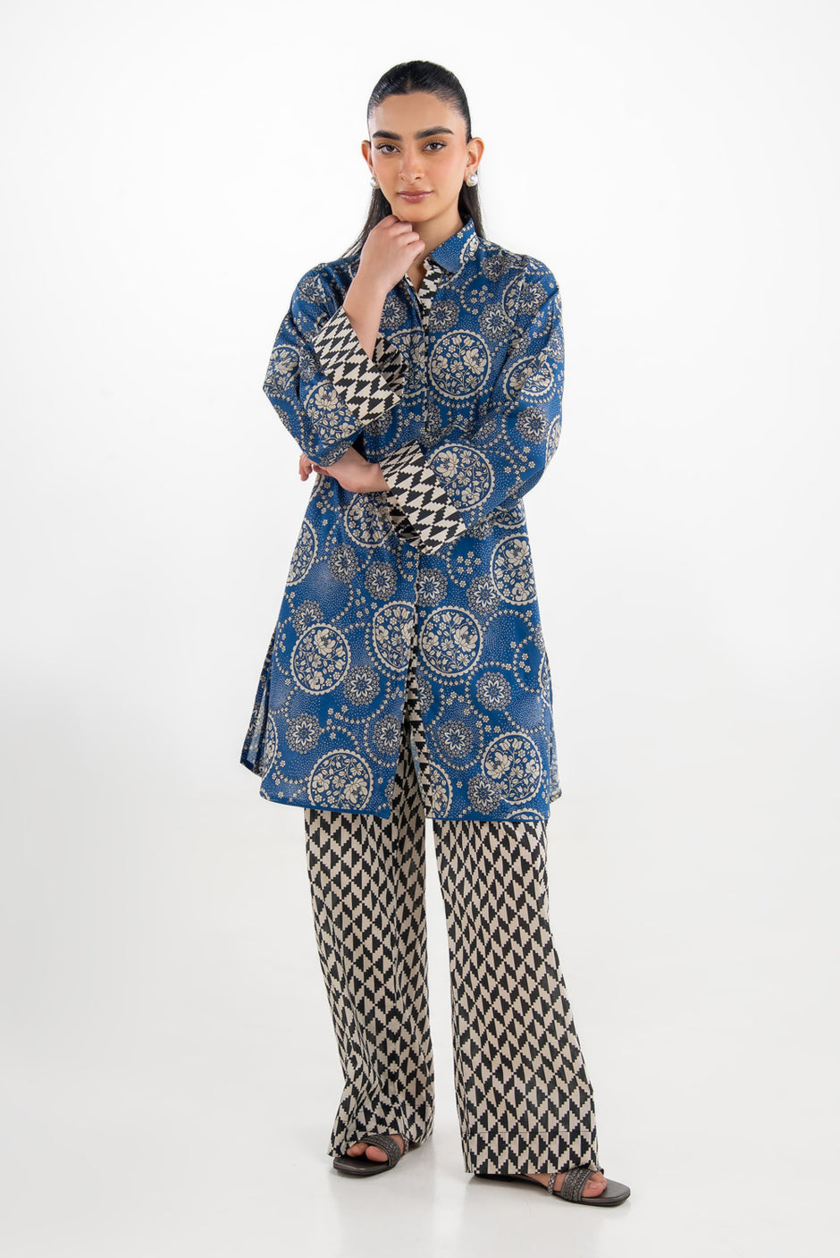 Cambric Printed Co-Ord Set IPST-77658