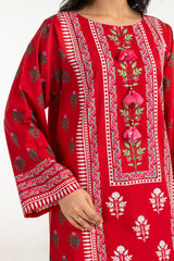 Cambric Printed Co-Ord Set With Embroidered IPST-77422