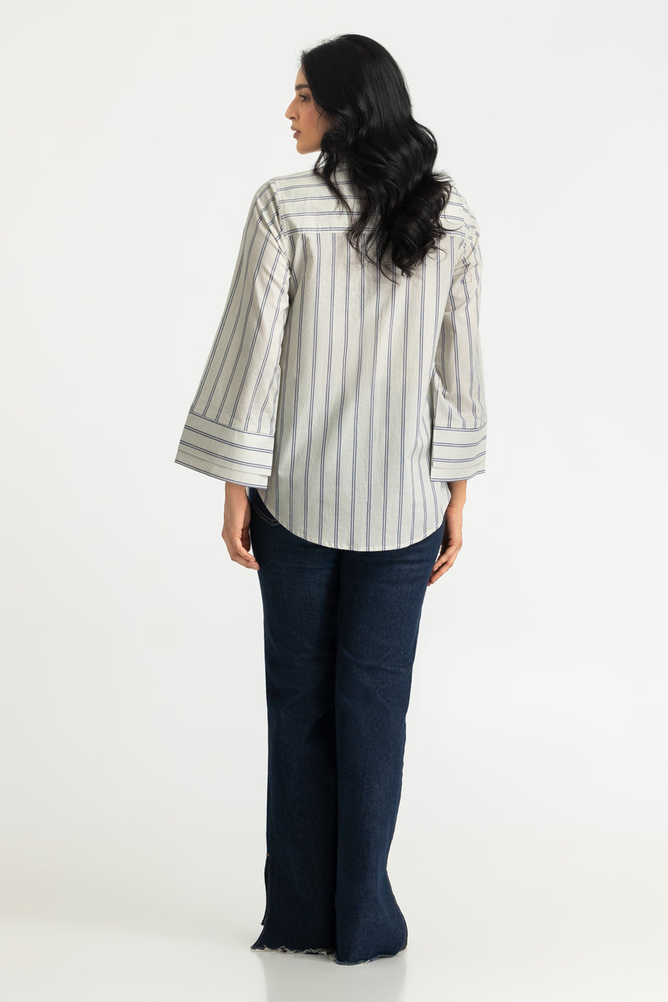Cambric Printed Embellished Shirt