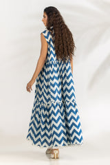 Cambric Printed Long Dress IPS-77465