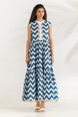 Cambric Printed Long Dress IPS-77465