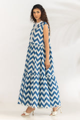 Cambric Printed Long Dress IPS-77465