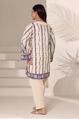 Cambric Printed Shirt And Trouser With Embroidered