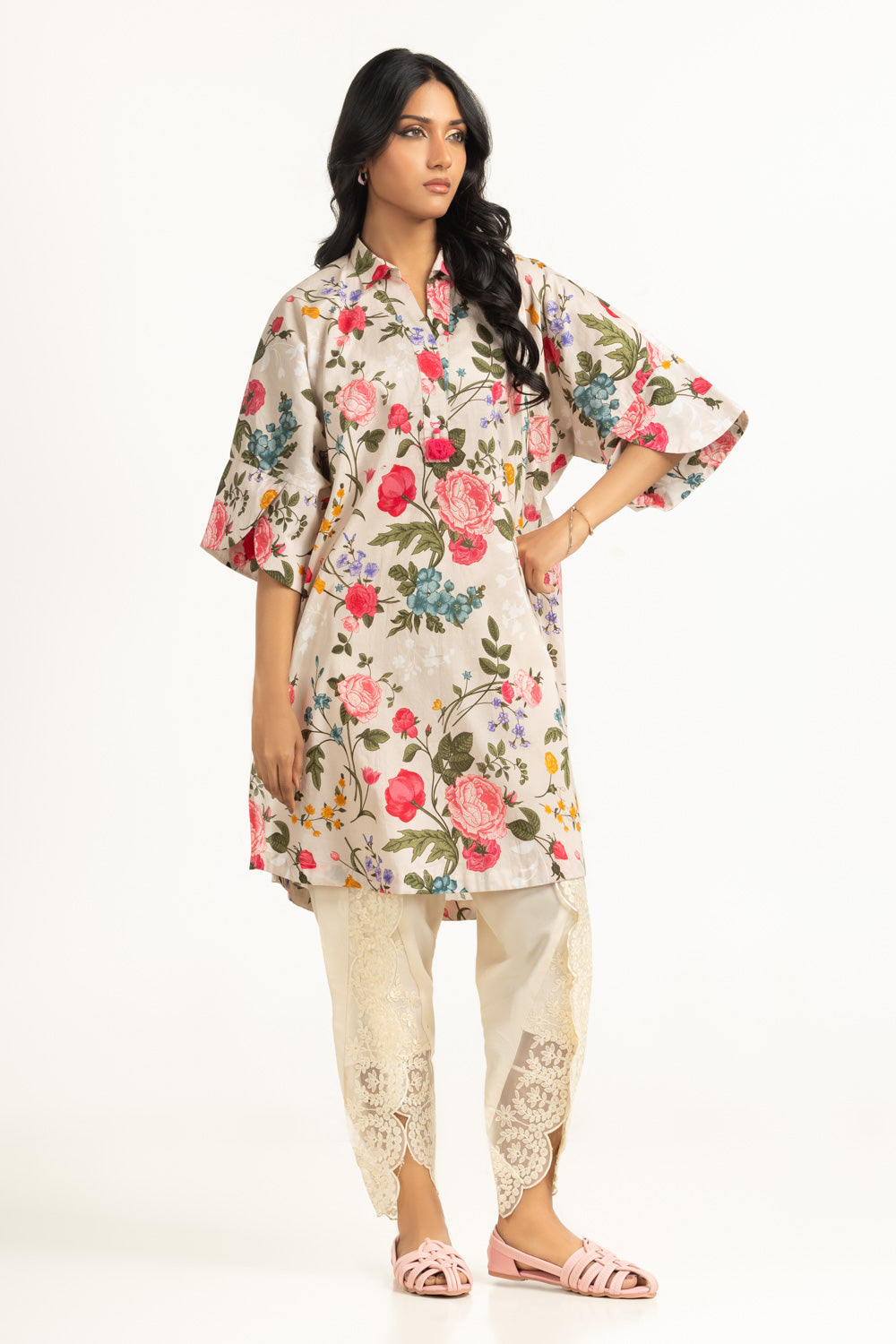 Cambric Printed Shirt IPS-77129