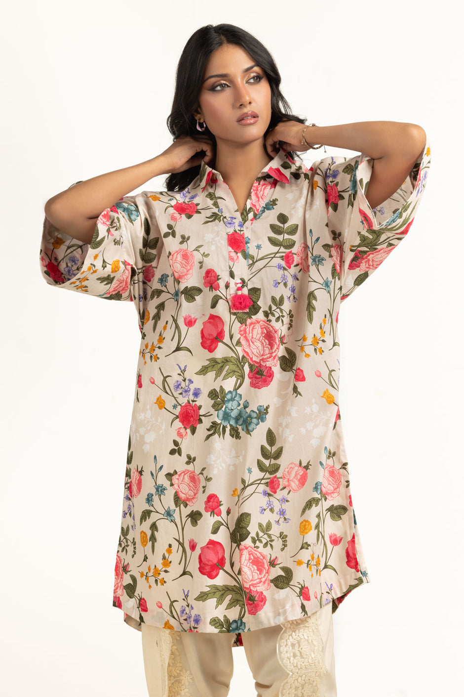 Cambric Printed Shirt IPS-77129