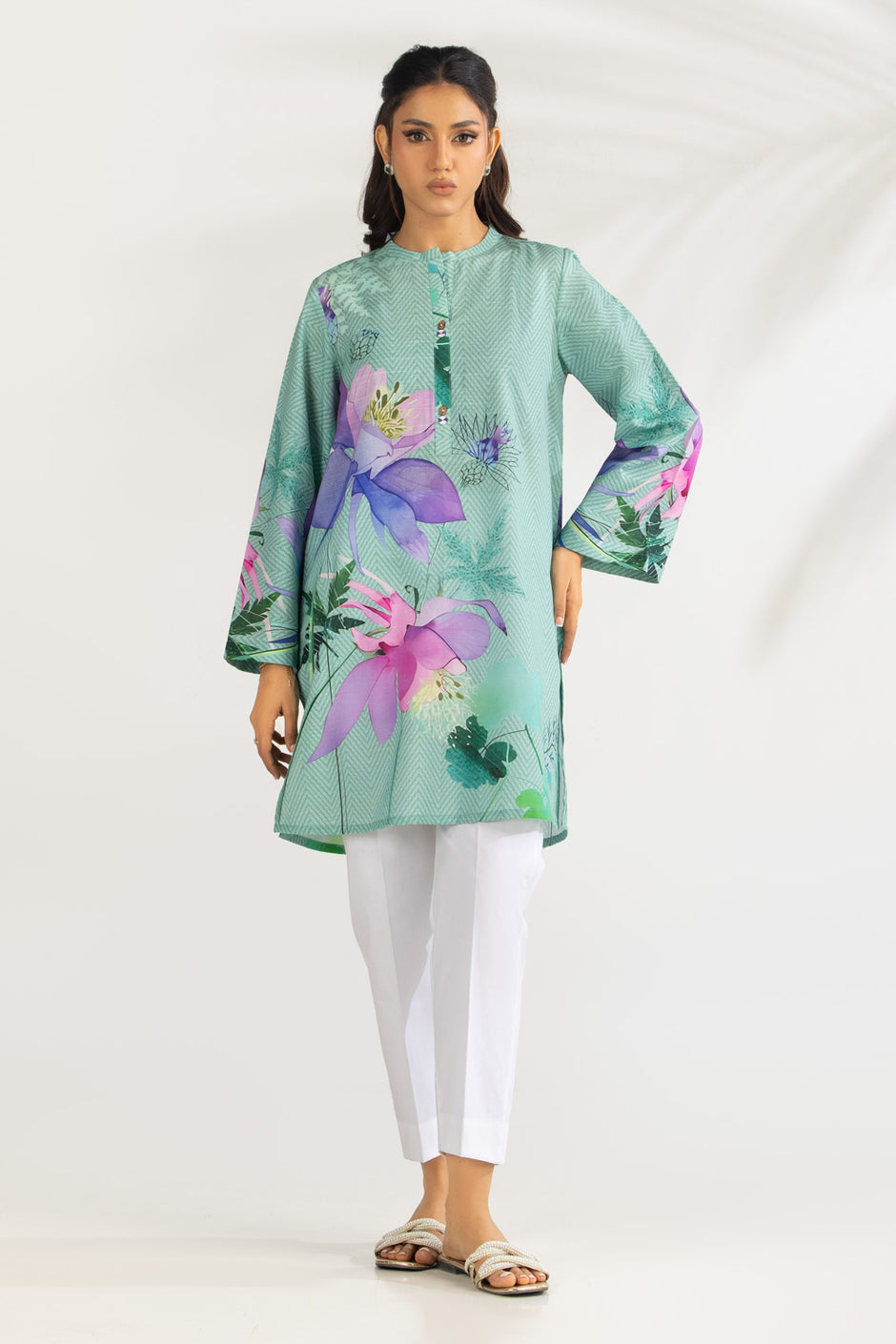 Cambric Printed Shirt IPS-77147