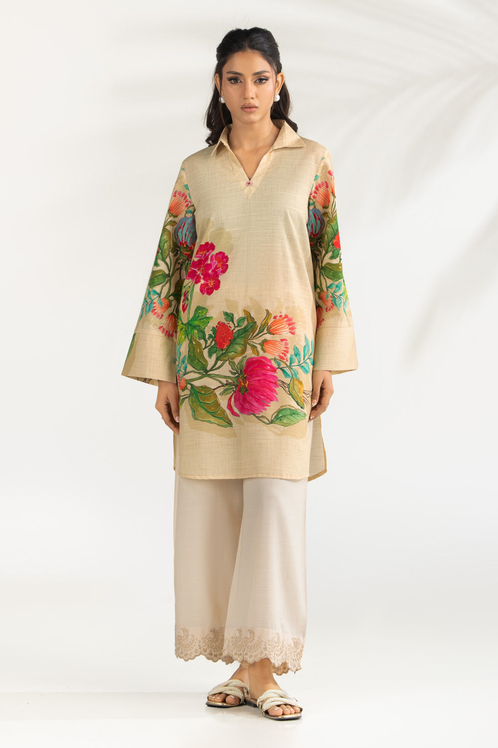 Cambric Printed Shirt IPS-77148