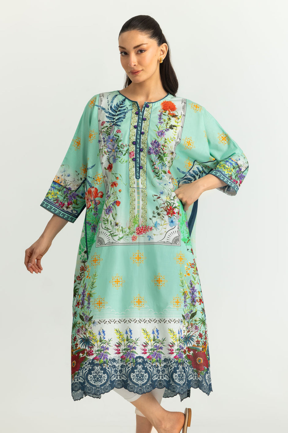 Cambric Printed Shirt