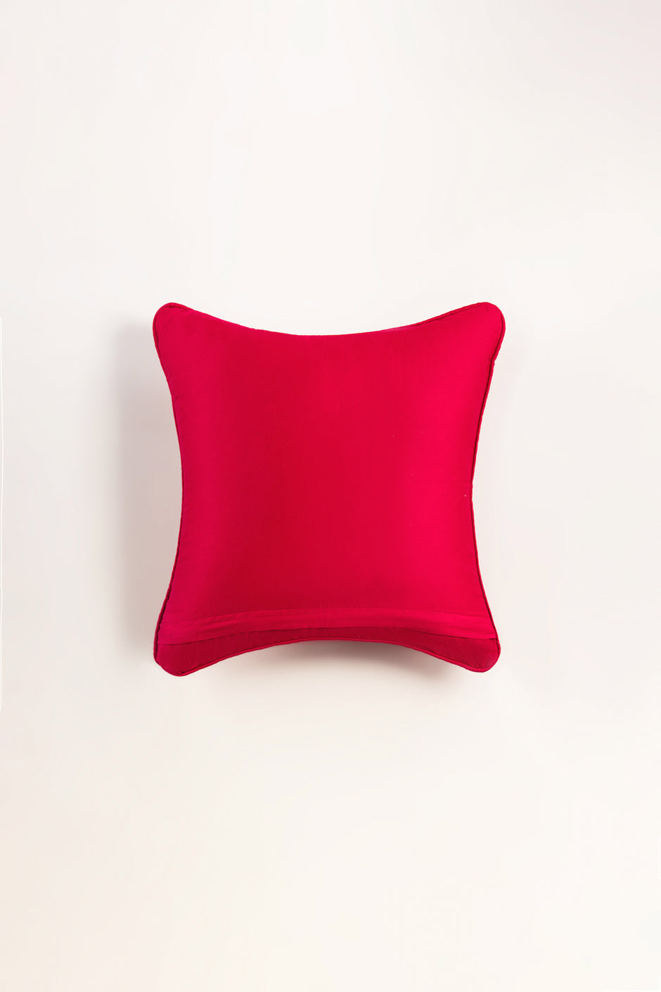 Carmine T-200 Embroidered Square Cushion Cover