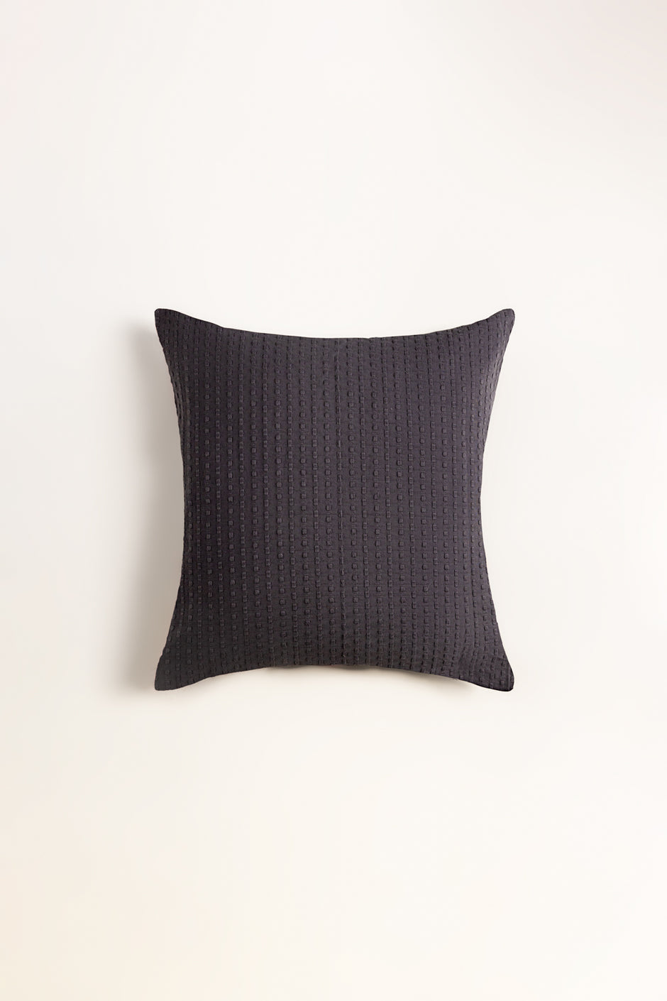 Charcoal Grey Dyed Square Cushion