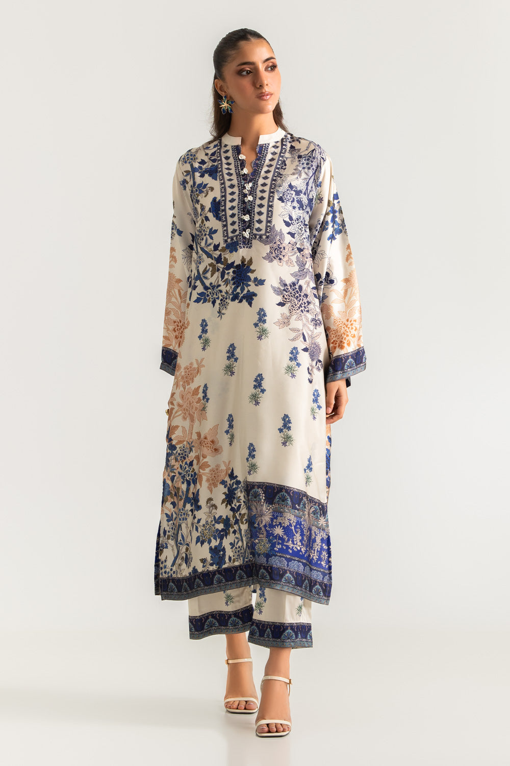 Charmeuse Silk Printed Co-Ord Set