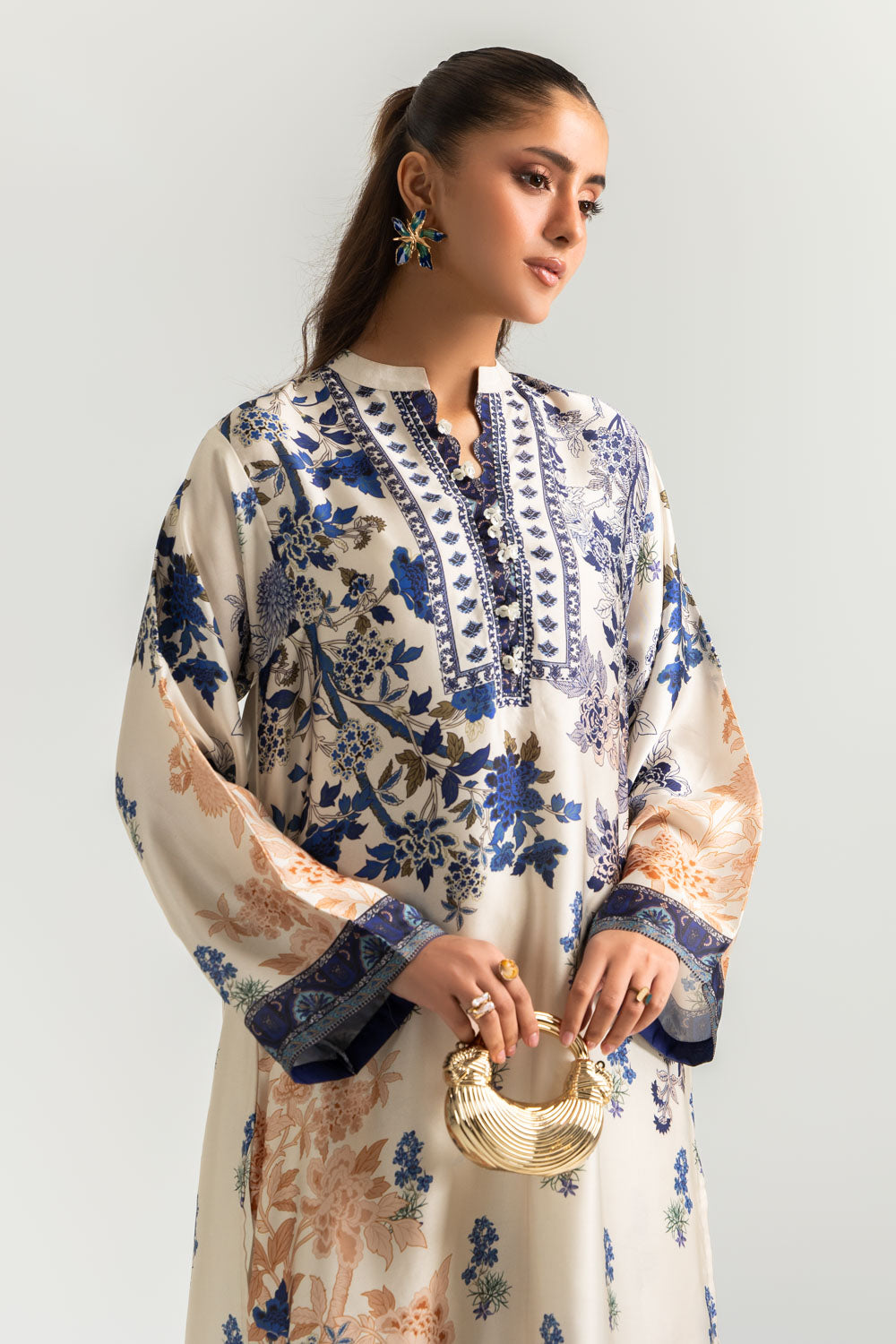 Charmeuse Silk Printed Co-Ord Set