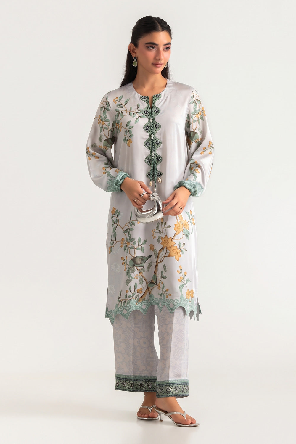 Charmeuse Silk Printed Co-Ord Set