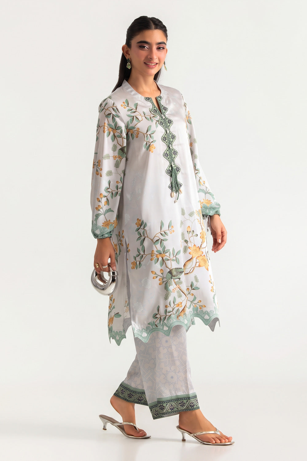 Charmeuse Silk Printed Co-Ord Set
