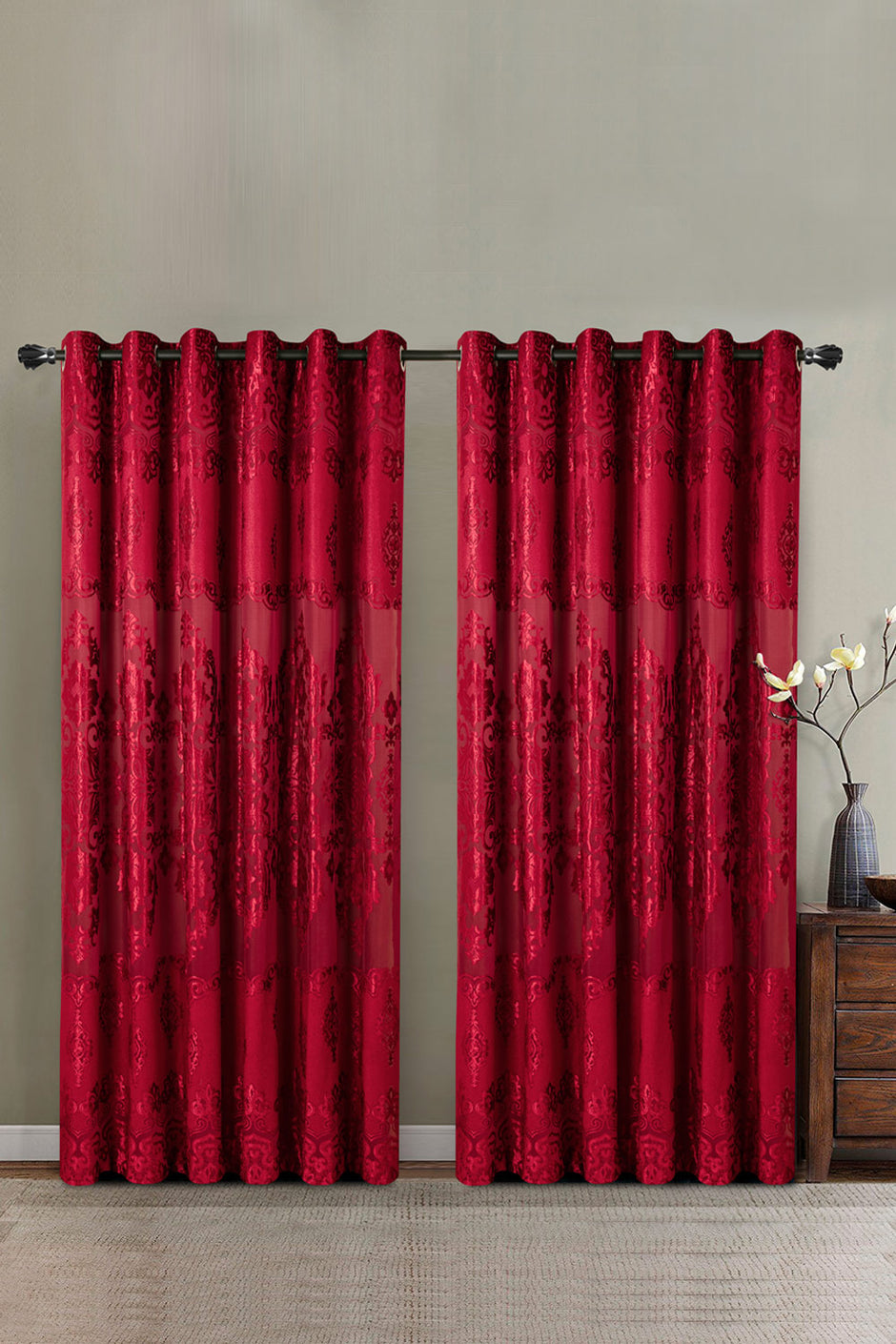 Chilli Chenille Curtain