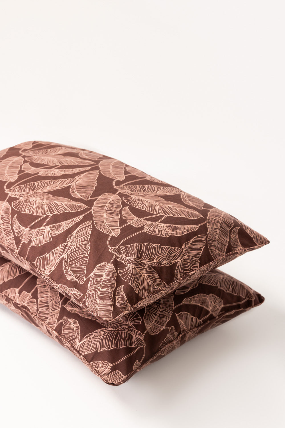 Cocoa Leaves Pillow Cover Set