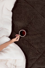 Coffee Bean Fleece Comforter