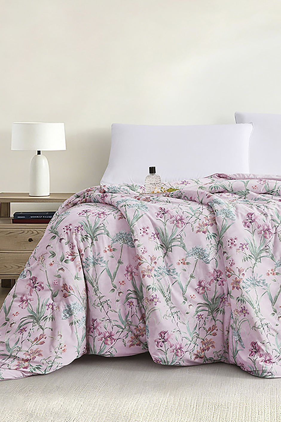 Cool Cloudy Rose Printed Cooling Blanket