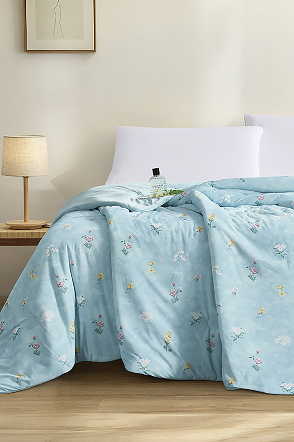 Cool Mystic Blue Printed Cooling Blanket