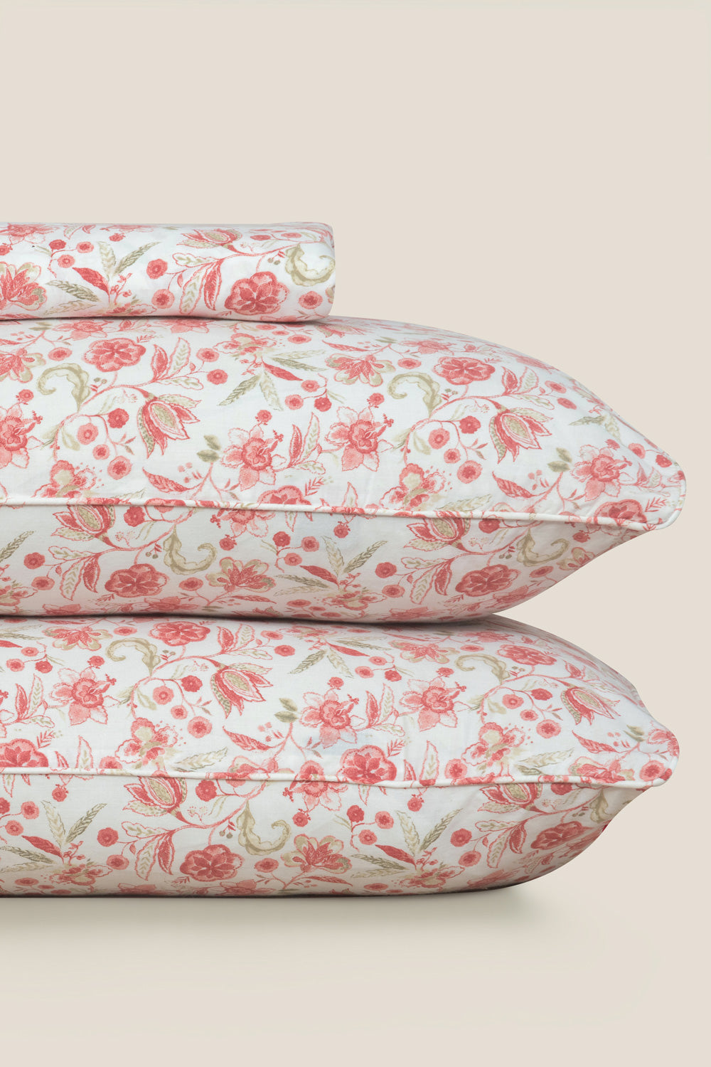 Coral Pink  Bed Sheet Set
