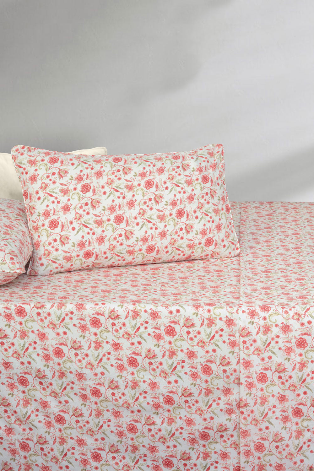 Coral Pink  Bed Sheet Set