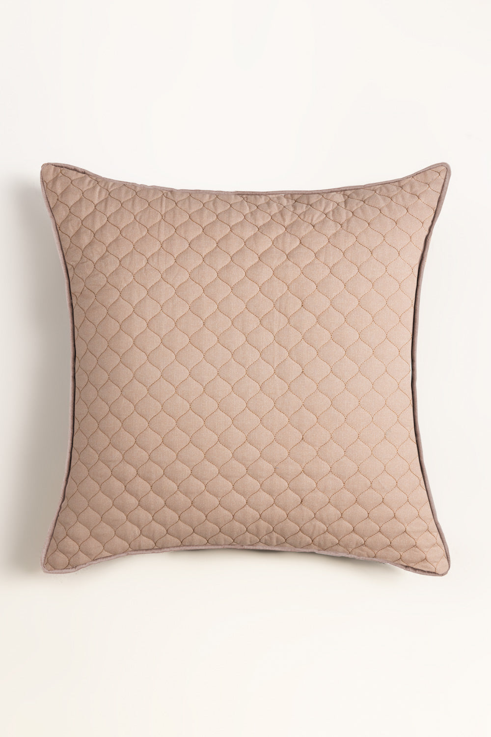 Coral Pink Euro Sham Cushion Cover