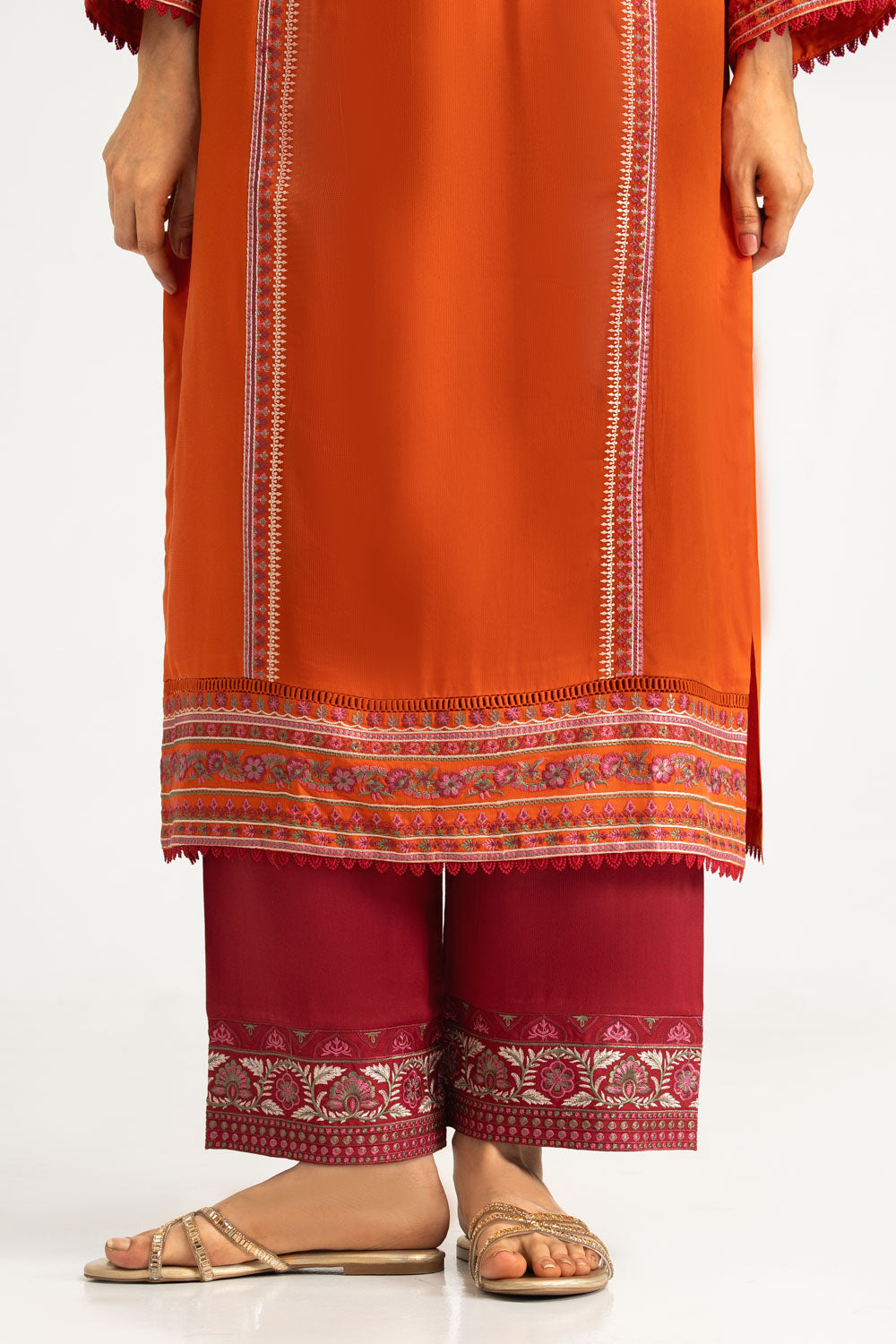 Cotail Embroidered Shirt And Trouser