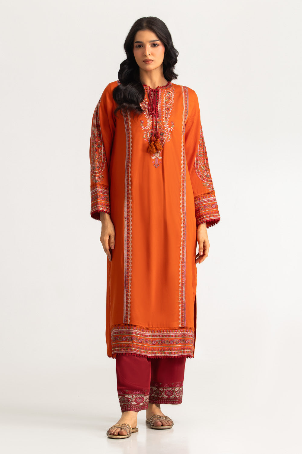 Cotail Embroidered Shirt And Trouser