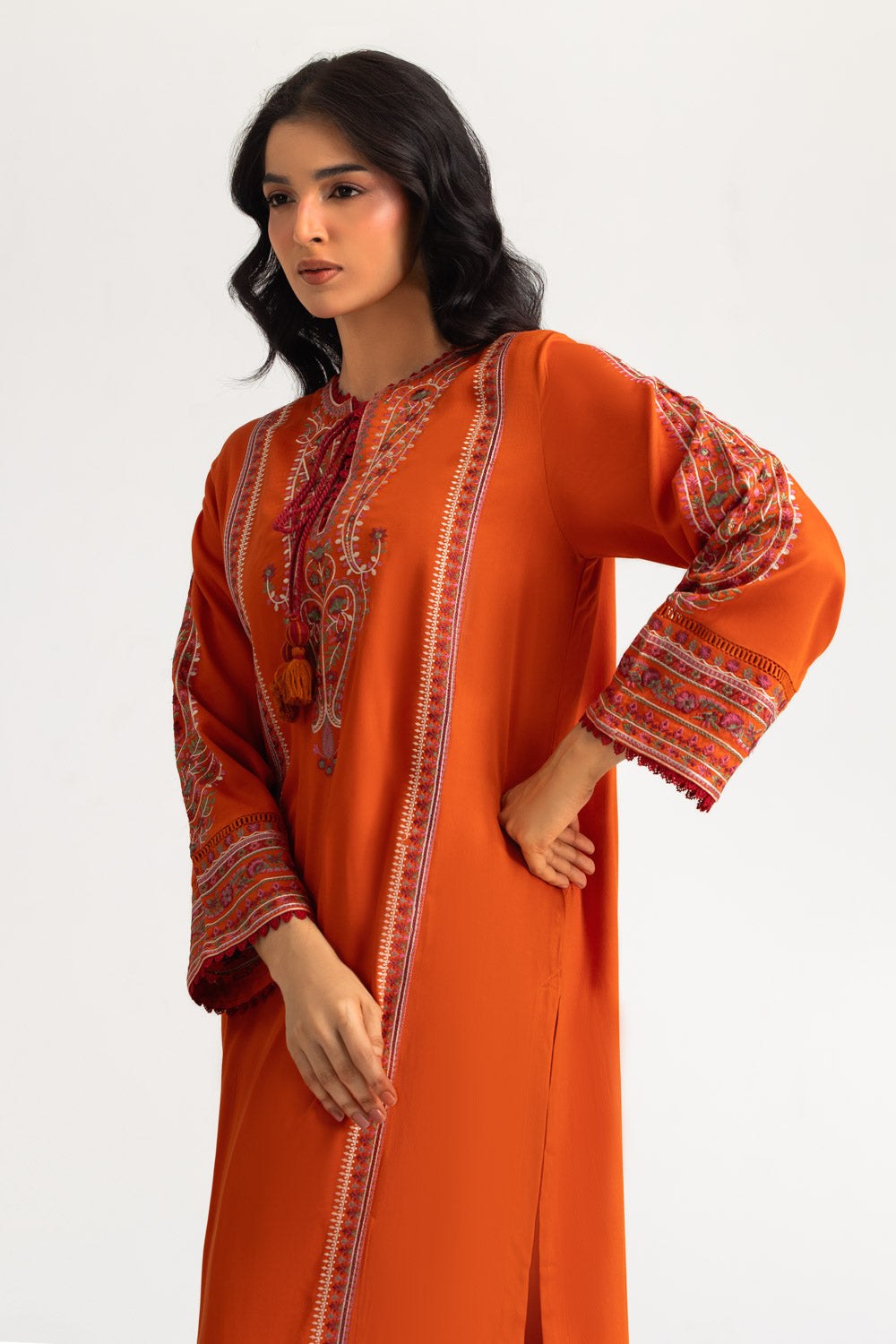Cotail Embroidered Shirt And Trouser