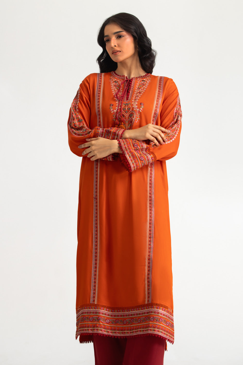 Cotail Embroidered Shirt And Trouser