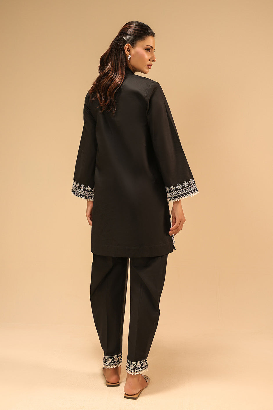 Cotton Bana Dora Embroidered Co-Ord Set