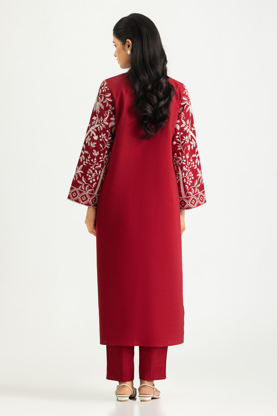 Cotton Bana Dora Embroidered Co-Ord Set
