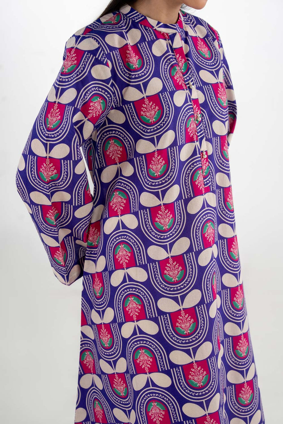 Cotton Bana Dora Printed Long Shirt