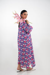 Cotton Bana Dora Printed Long Shirt IPS-77156