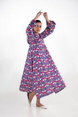 Cotton Bana Dora Printed Long Shirt IPS-77156