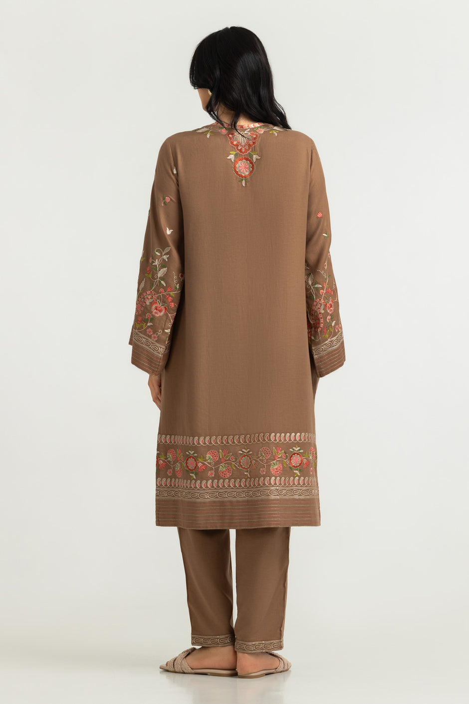Cotton Dobby Embroidered Co-Ord Set