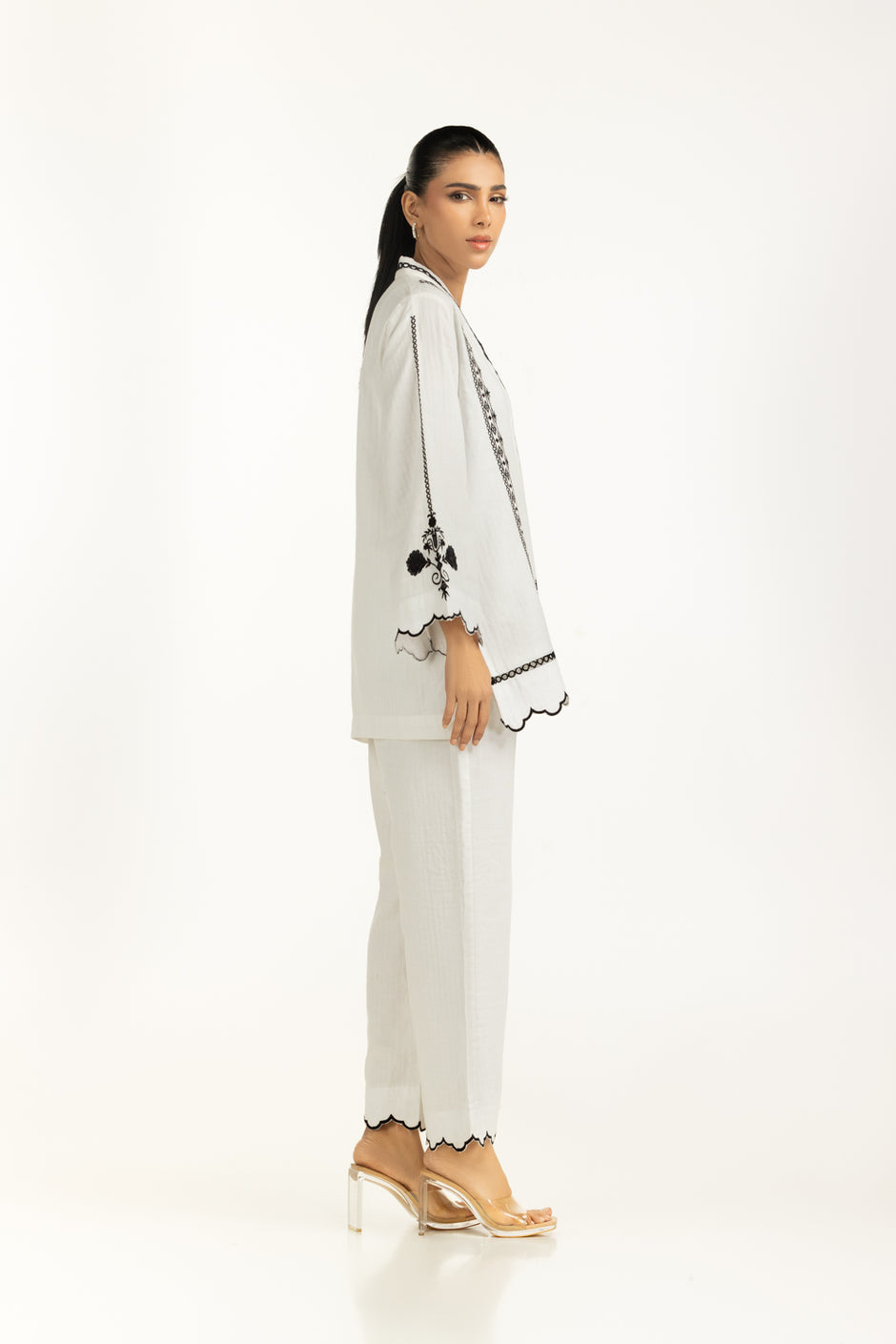 Cotton Embroidered Co-Ord Set