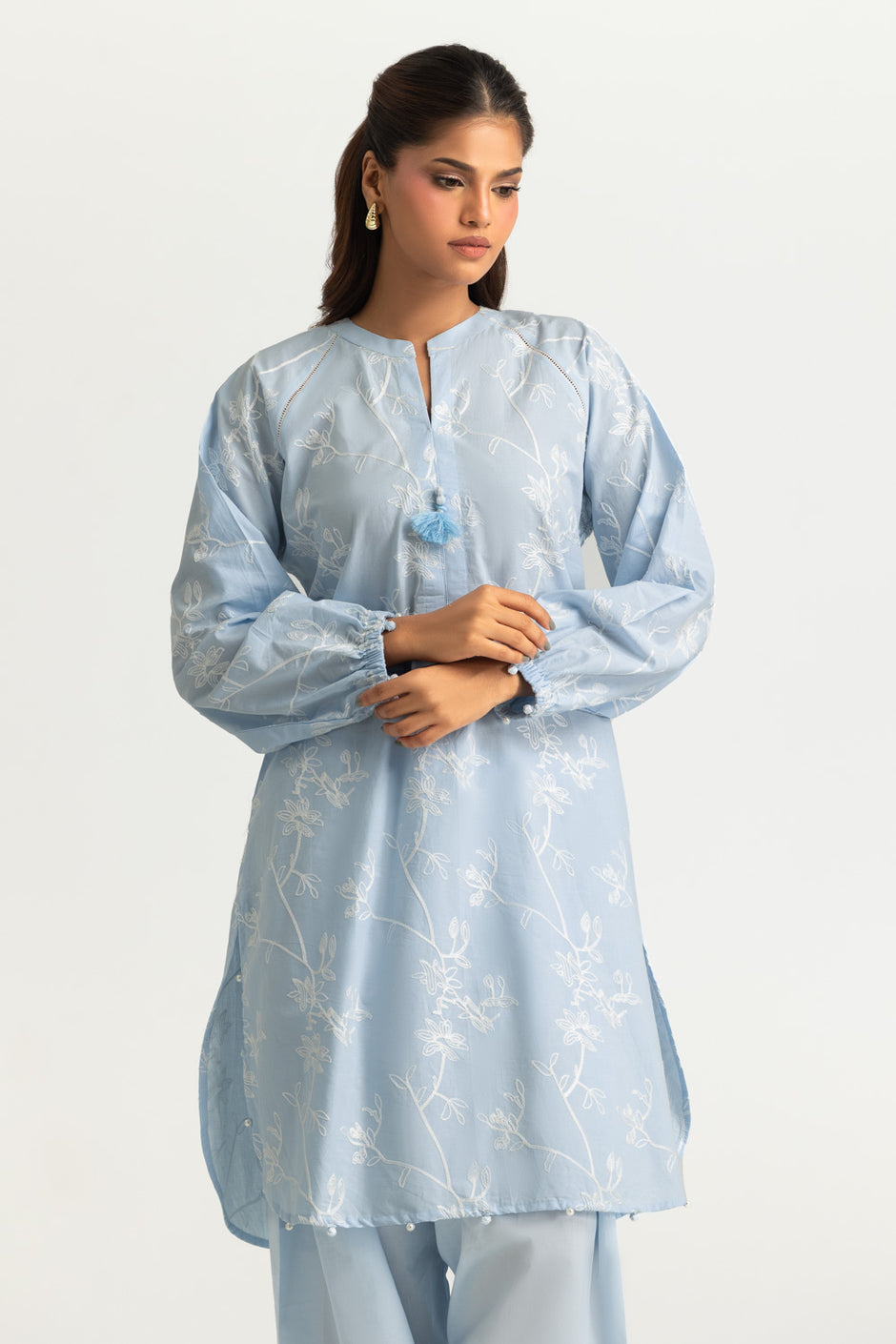Cotton Embroidered Co-Ord Set