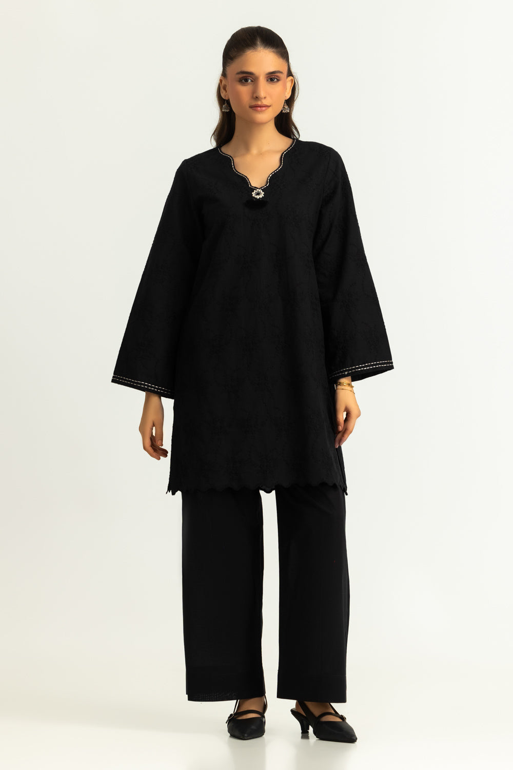 Cotton Embroidered Co-Ord Set